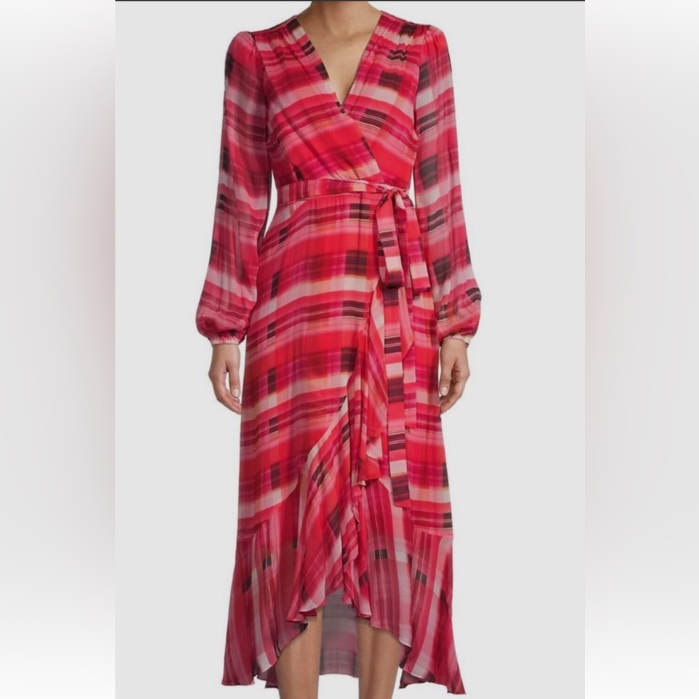 Halley Prep Plaid Midi Dress size 4 msrp $475